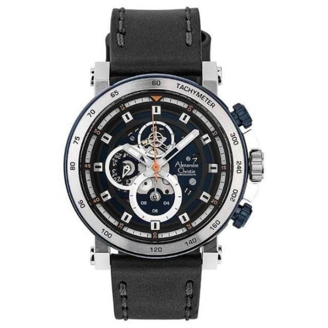 ALEXANDRE CHRISTIE PRIA AC 6429 MC ORIGINAL ( BLACK SILVER BLUE )