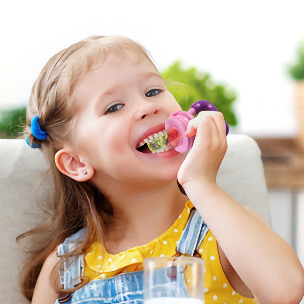 AS Empeng Buah Bayi Baby Fruit Food Feeder Dot Buah Bayi Gigitan Bayi Dodot Sari Buah Anak-8