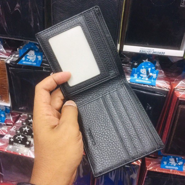 dompet pria bahan kulit asli campuran produk lokal berkualitas #dompet #dompetcowok #dompetlipat