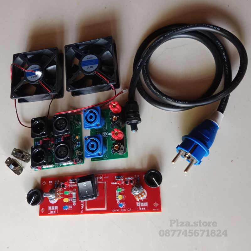 Aksesoris lengkap box power CA10 ukuran 2u Aksesoris komplit box ca10