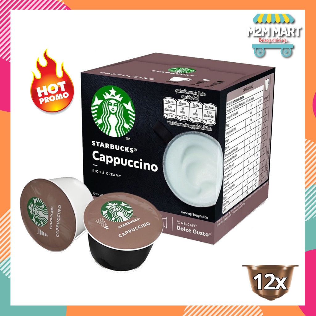 

Kopi Dolce Gusto Starbucks Cappuccino Nescafe Capsule