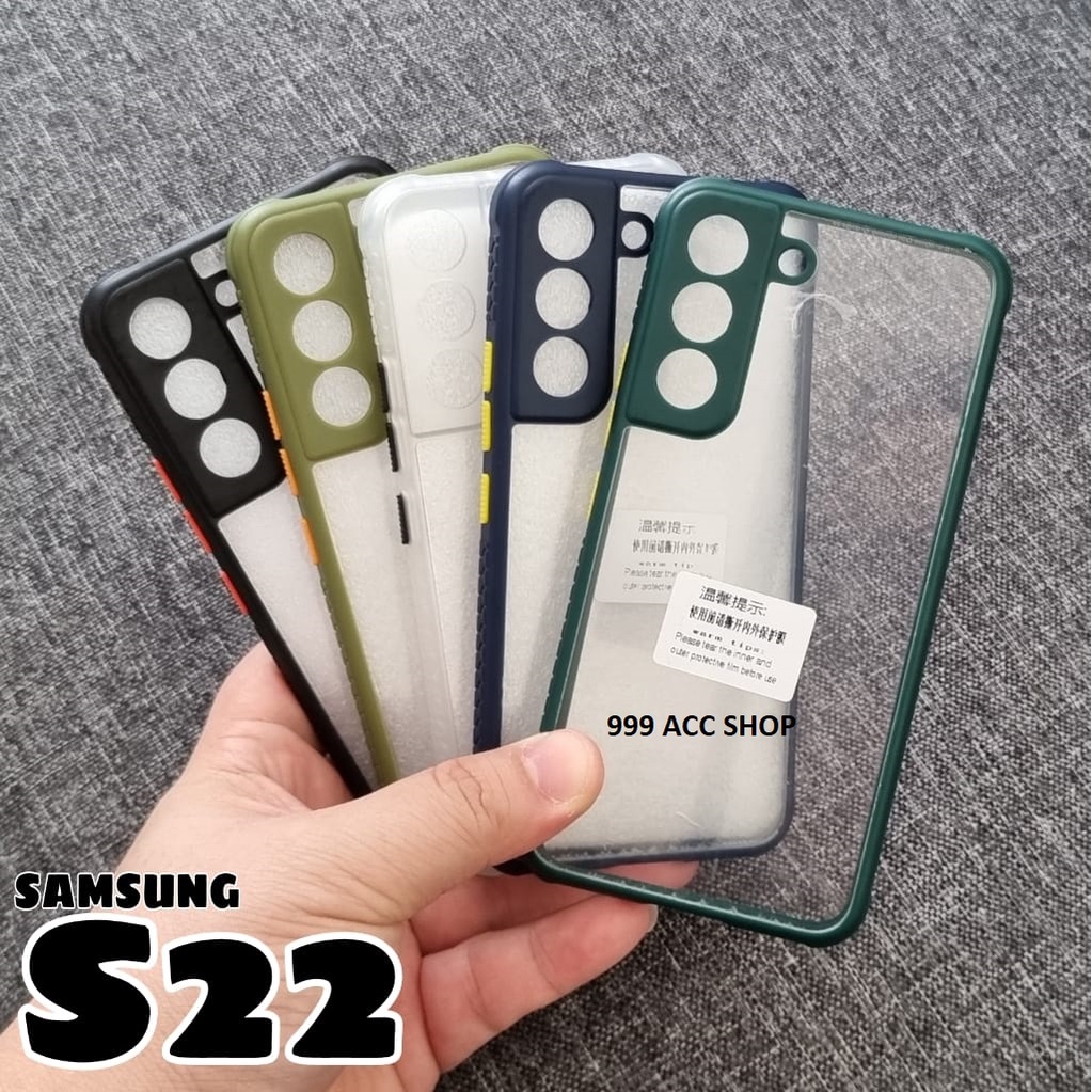 SAMSUNG S21 FE S22 S22+ S22 ULTRA CASE MIQILIN UME HARDCASE MICHELIN COMBO CLEAR FUZE KACA TRANSPARAN HARD CASING PROTECT CAMERA COVER PELINDUNG KAMERA S22 PLUS