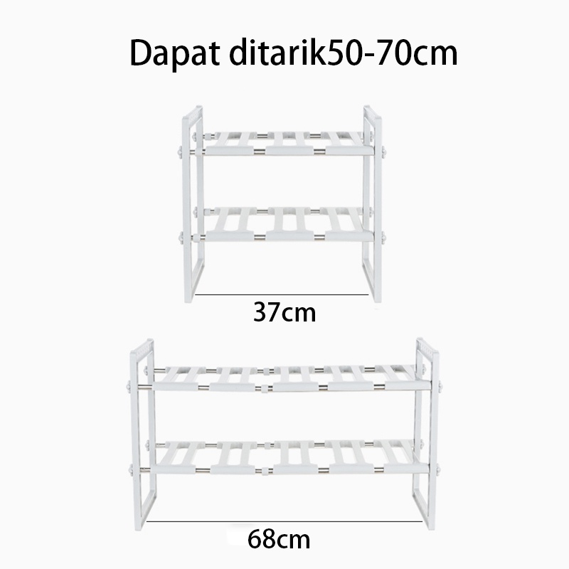 HF-801 Rak dimasukkan ke dalam rak dapur minimalis di bawah rak bumbu dapur | rak teleskopik