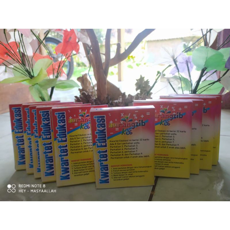 Kwartet Mainan Edukasi Kuartet Perkalian Matematika