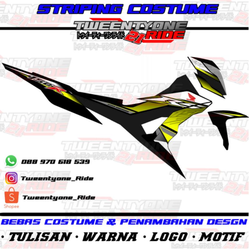 STRIPING Sonic150R RS yelow