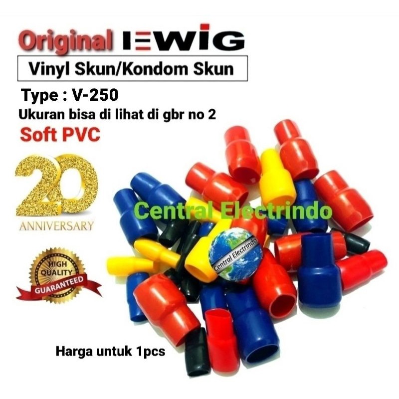 Vinyl Skun Kabel EWIG V-250 Harga per 1pcs.