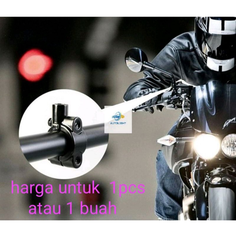 Klem Kaca Spion Universal m 10x 22mm Untuk Handlebar Motor