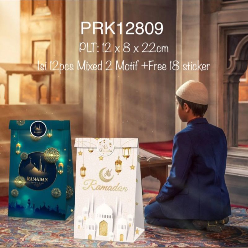 

12pcs PRK12809 Kemasan Lebaran/ Idul Fitri/ Eid Mubarak Goody Bag