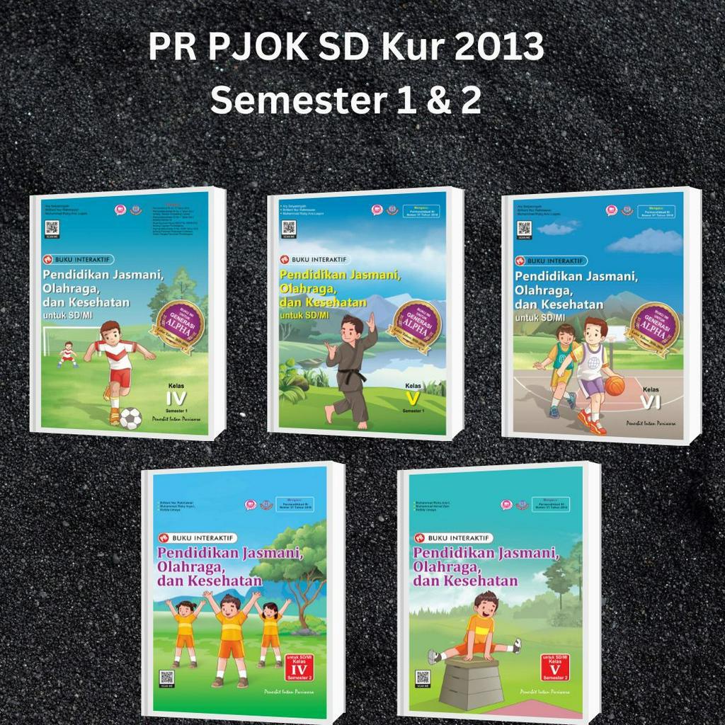 Buku PR PJOK SD Kelas 4 5 6 Semester 1 & 2 Kurikulum 2013 Intan Pariwara Th 2022