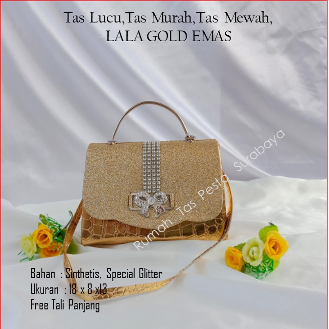 Tas Lucu,Tas Murah,Tas Mewah,LALA GOLD EMAS