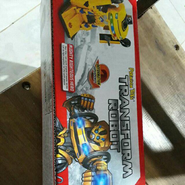 Mainan Mobil transformers optimus / BumbleBee / Polisi