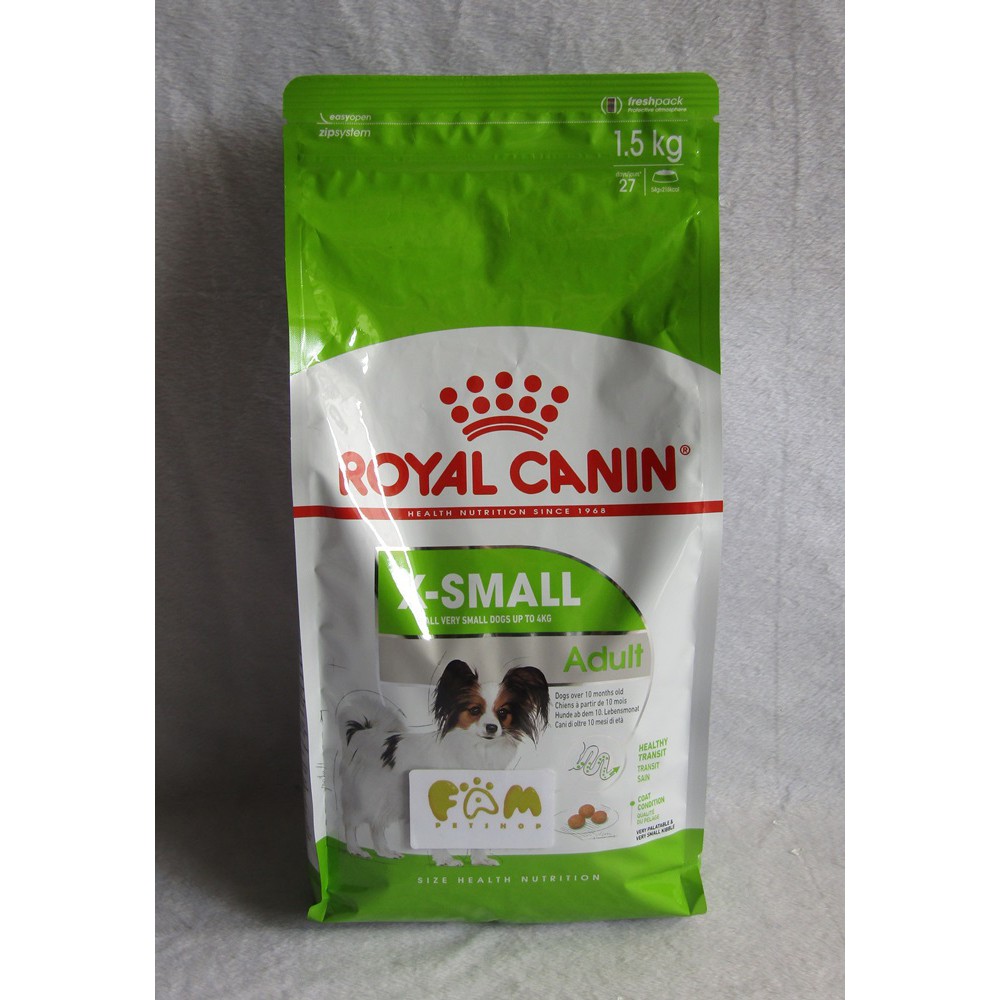 Royal Canin X-Small Adult 1,5 Kg - Makanan Anjing (Dog Food)