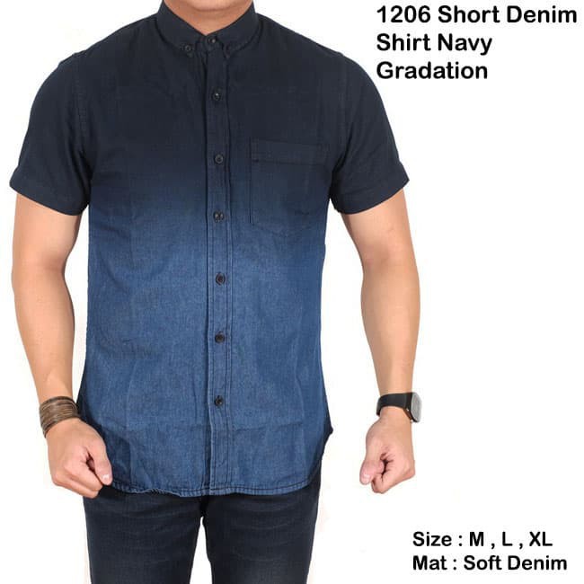 BERKUALITAS TERMURAH GROSIR TAPI SATUAN Kemeja  Denim  