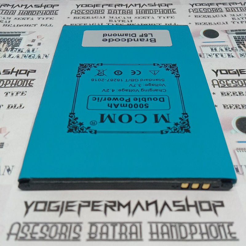 BATRE BATREI BATERAI BATTERY MCOM M COM M-COM BRANDCODE L5F L5 F L 5F L 5 F DIAMOND BRAIN DOUBLE POW
