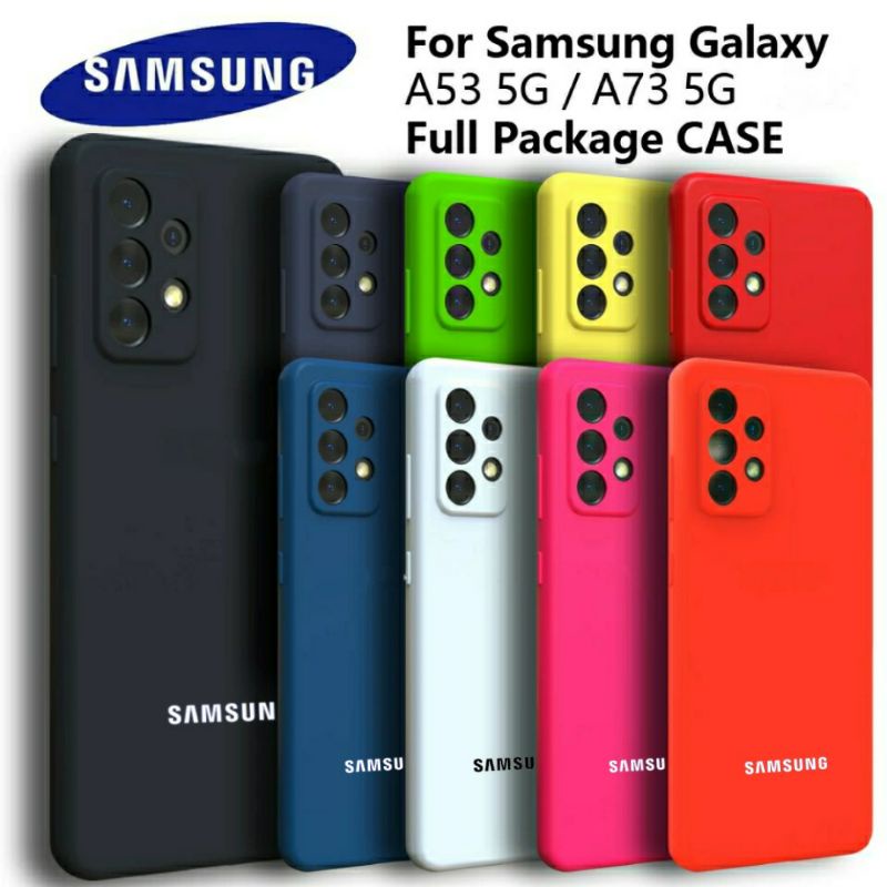 Silicone Cover Case Samsung Galaxy A52 A52s A72 4G 5G A53 A73 Silky Soft-touch Logo