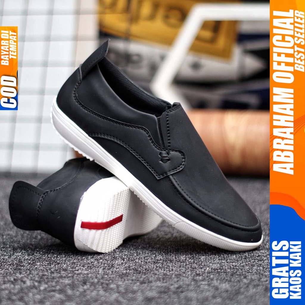 Abraham Drosan - Sepatu Slip On Pria Casual