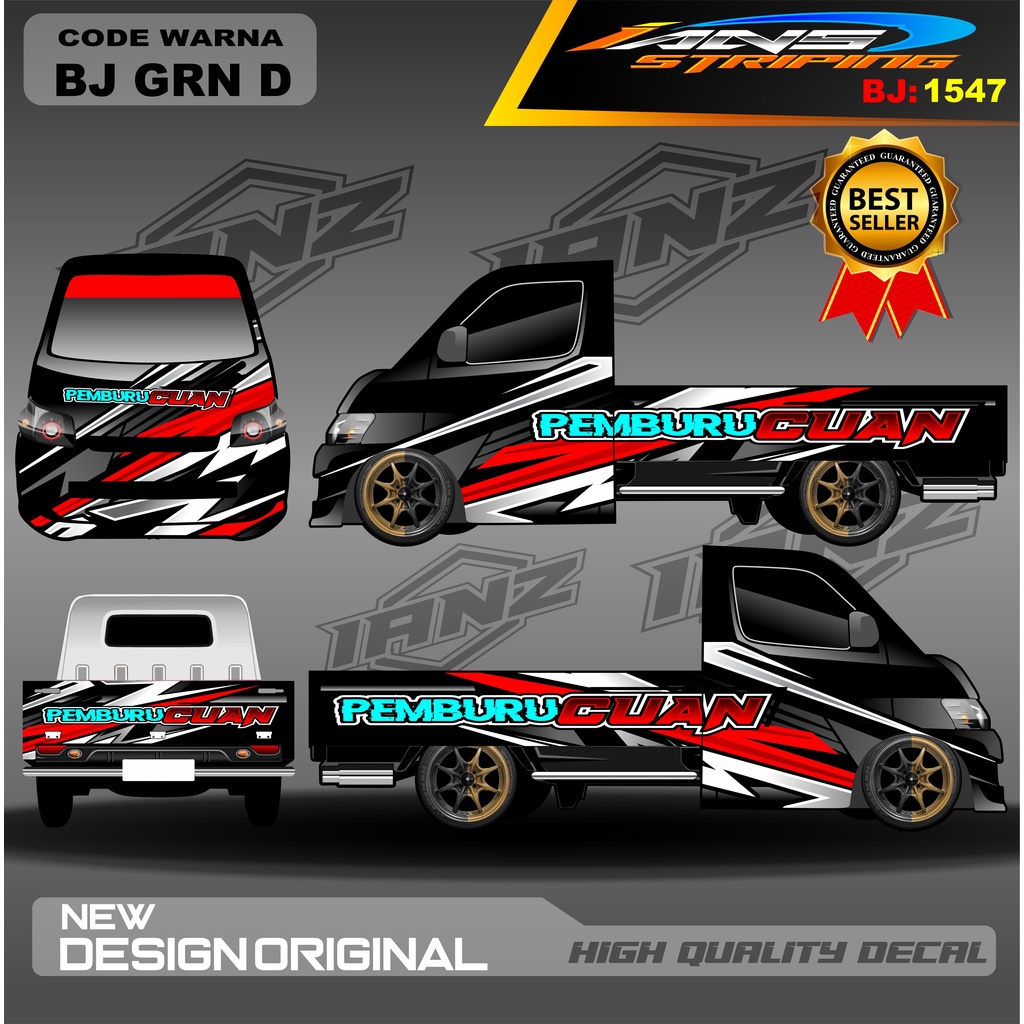 DECAL STIKER PICK UP GRANMAX CARRY L300 FULL BODY / / VARIASI STIKER FULL BODY / STIKER PICK UP / STICKER GRANMAX