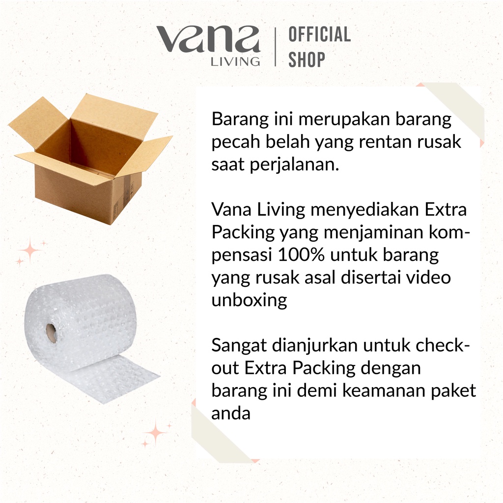 Vana Toples Tempat Bumbu Dapur Kaca Kotak Tutup Kayu Bambu Aesthetic Premium Borosilicate Glass Jar Untuk Makanan Ringan Teh Kopi Kue Kering