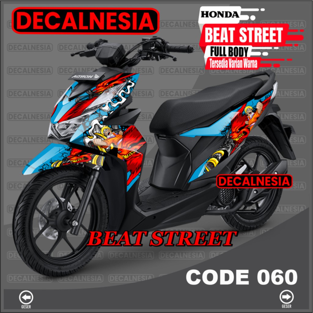 Decal Beat Street New 2021 2022 2023 Full Body Stiker Motor 2020 Naruto Sticker Variasi Aksesoris 2020 Dekal Decalnesia C60