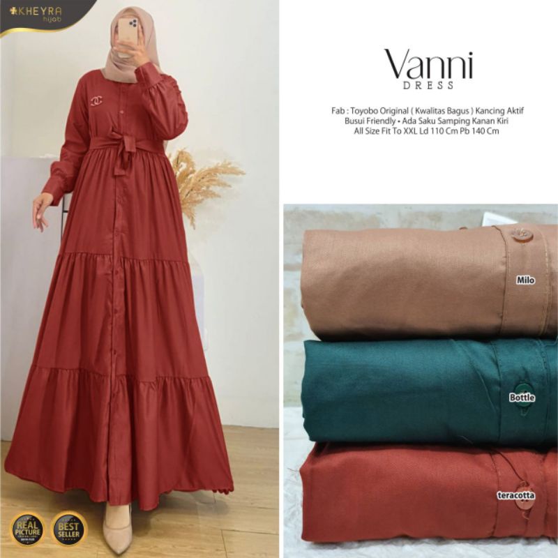 VANNI MAXY DRESS busui bahan katun toyobo fit to XXL