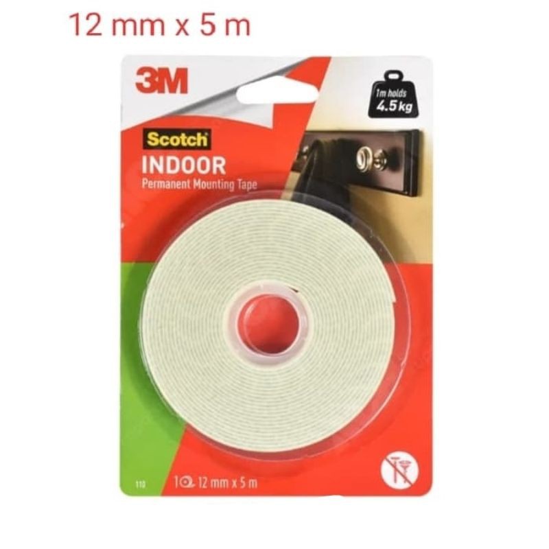 

3M double tape atau isolasi bolak balik indoor 1,2 x 500 cm