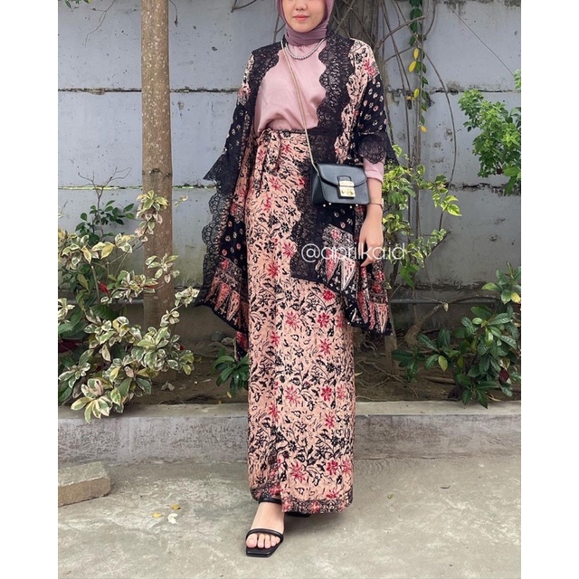 TIPE E || Set Ayu Baju Pesta Outer Batik Jupri Klasik Motif Palembang Baju Kondangan