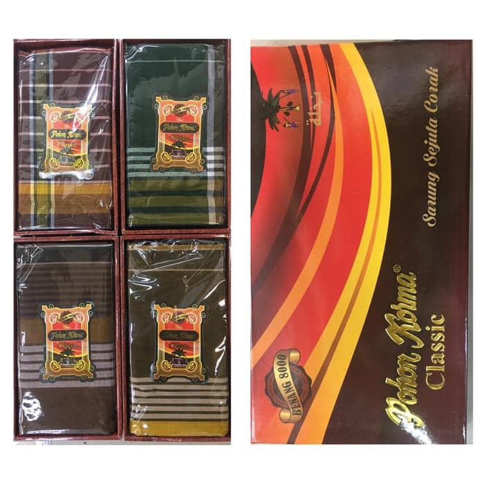 Sarung Pohon Kurma Hitam