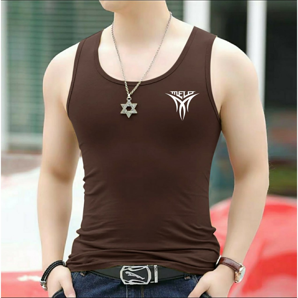 Asgard777 - Singlet MELO / kaos dalam / kaos cowok / singlet