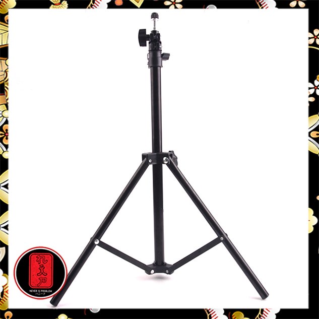 TaffSTUDIO Portable Light Stand Tripod 1 Section 160cm for Studio Lighting - TB-037 - Black