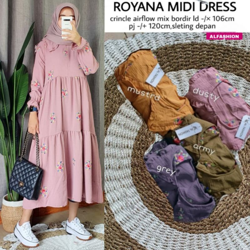 Riyana midi dress by alfashion