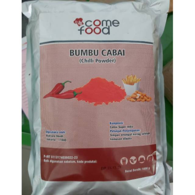 

COME FOOD bumbu tabur CHILI bumbu CABE CABAI / CHILI powder 1kg