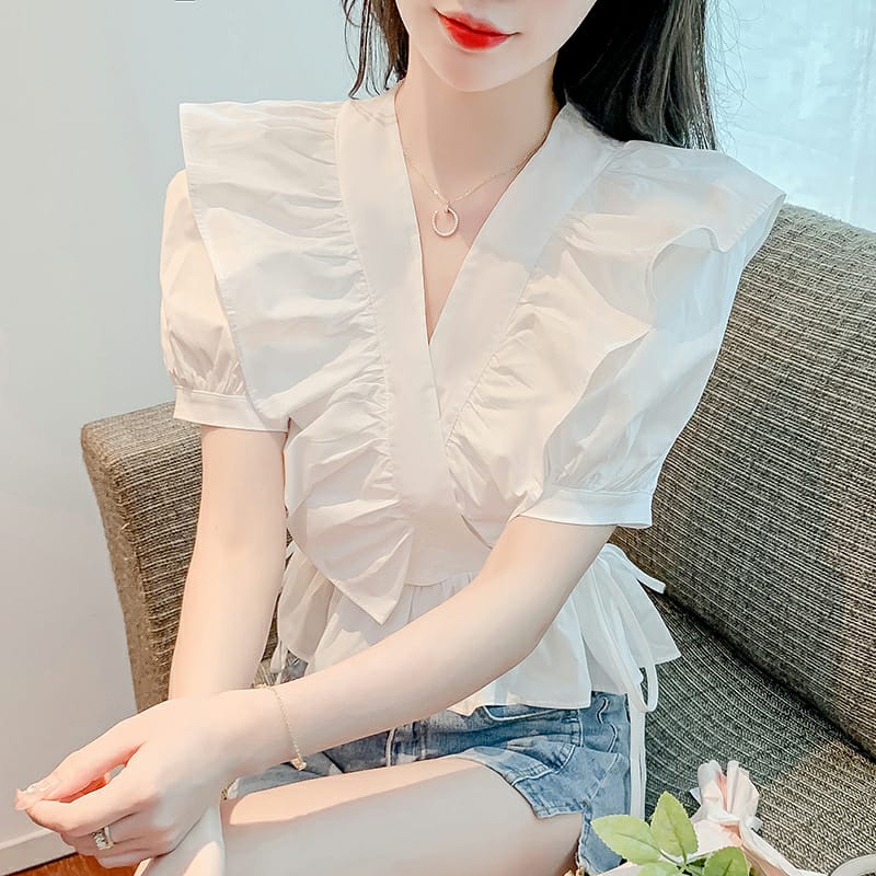 [MCFK] Blouse Krita Top / Blouse Wanita Terbaru / Atasan Wanita Dewasa / Blouse Model Terbaru / Baju OOTD Trend 2023 Kekinian