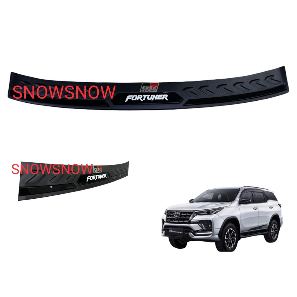 Sillplate Belakang All New Fortuner 2021 2022 UP GR Sport Platinum Full Hitam