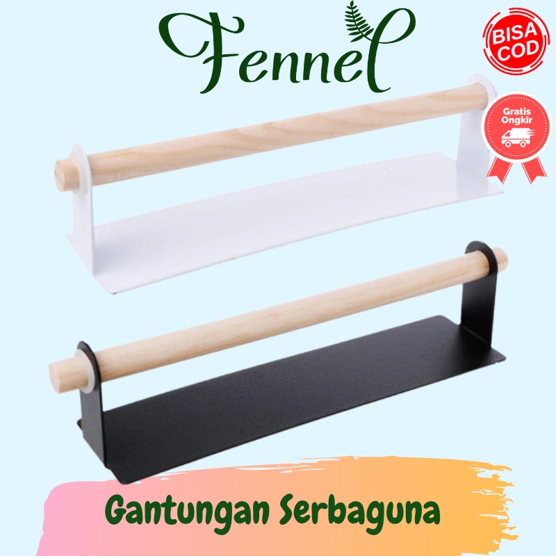 Gantungan Tempat Tisu Toilet Handuk Serbaguna Model Roll H25