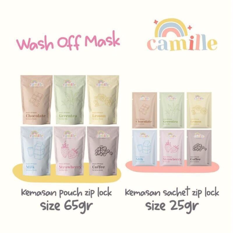 CAMILLE BEAUTE Wash Off Mask 25g BPOM