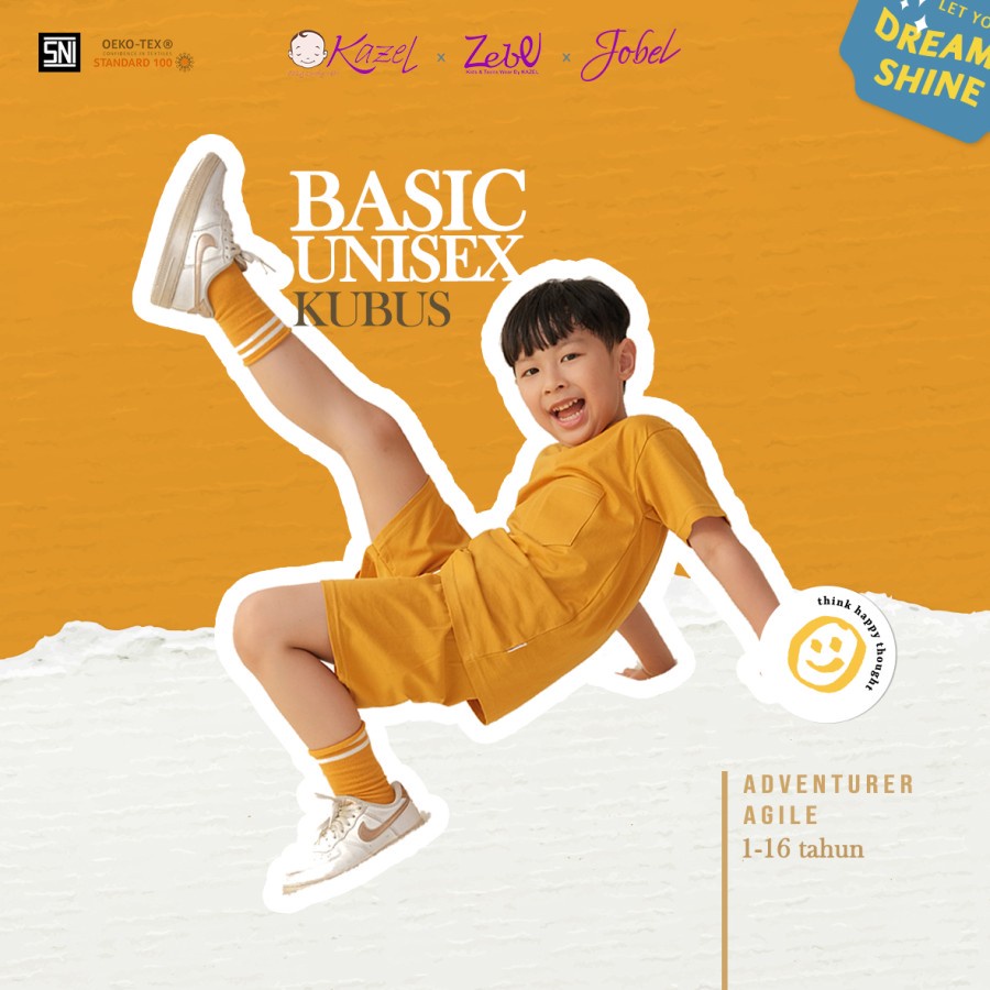 Celana Pendek Anak Laki Laki Perempuan 1 - 5 Tahun Jobel Basic Short Unisex