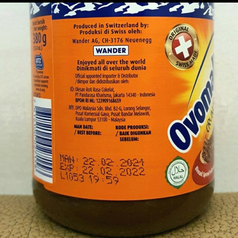 

Ovomaltine Selai 380 gram