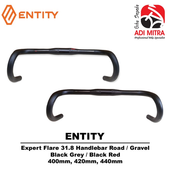 Entity Expert Flare Handlebar Road Gravel Stang Sepeda Balap Drop Bar