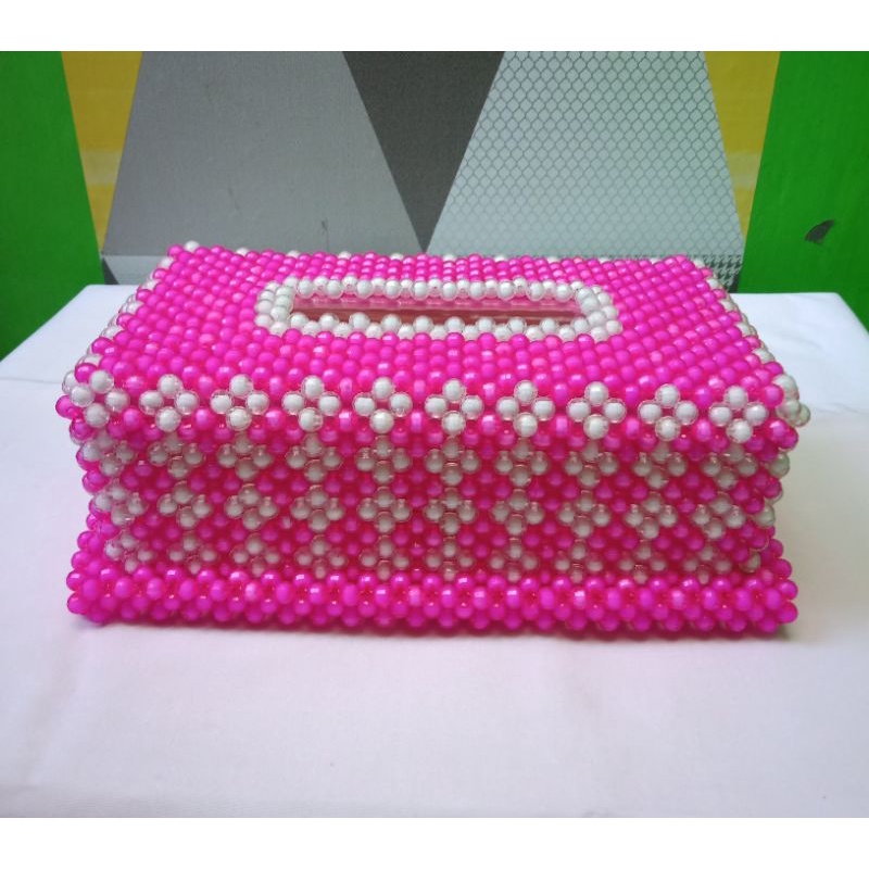 COVER KOTAK TISU MANIK AKRILIK