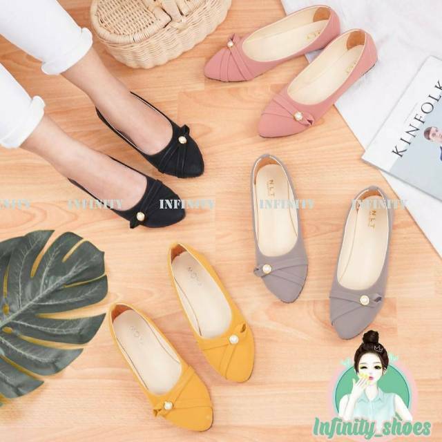 FLAT SHOES SEPATU KULIAH SEPATU WANITA KOREA