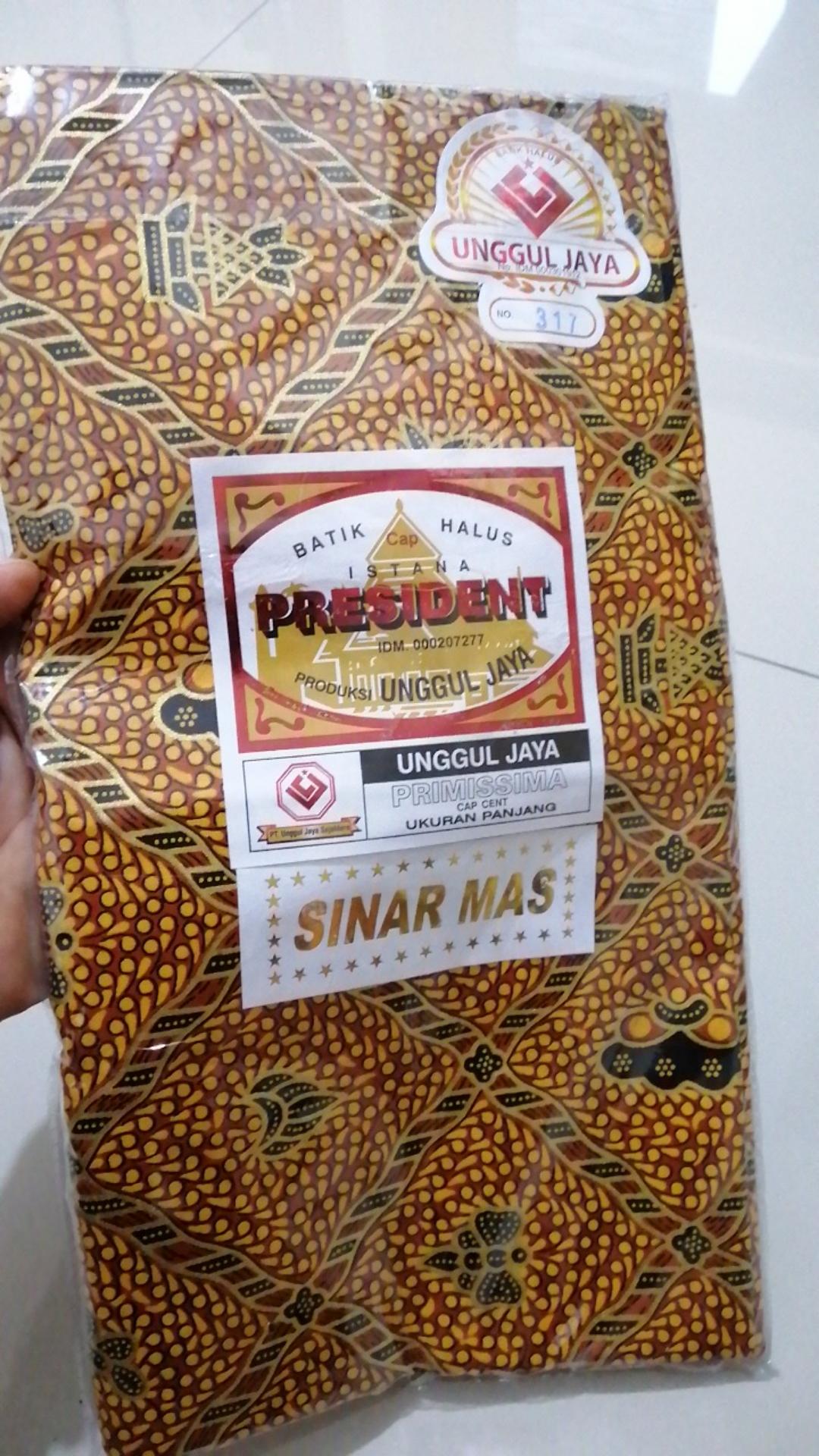Kain Batik Solo Jarik Prodo H. Santoso Istana President Motif Sidomukti Katun Premium Original