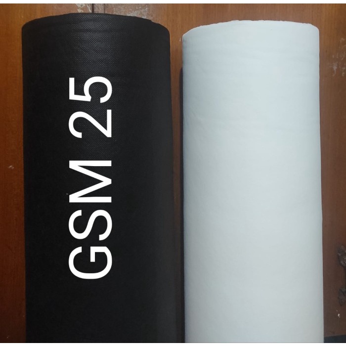 

✨ BISA COD ✨ Bahan Spunbond/Non Woven PP GSM 25 ( Jual Roll an ) - Hitam