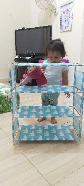 Rak Sepatu 4 Susun Motif Lucu