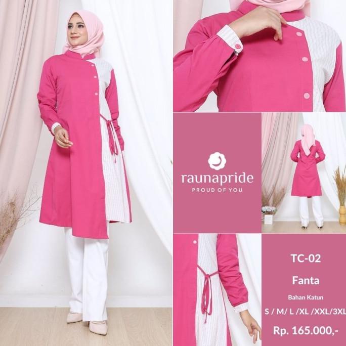 Atasan rauna tc 02 / atasan wanita / tunik rauna / baju muslim wanita