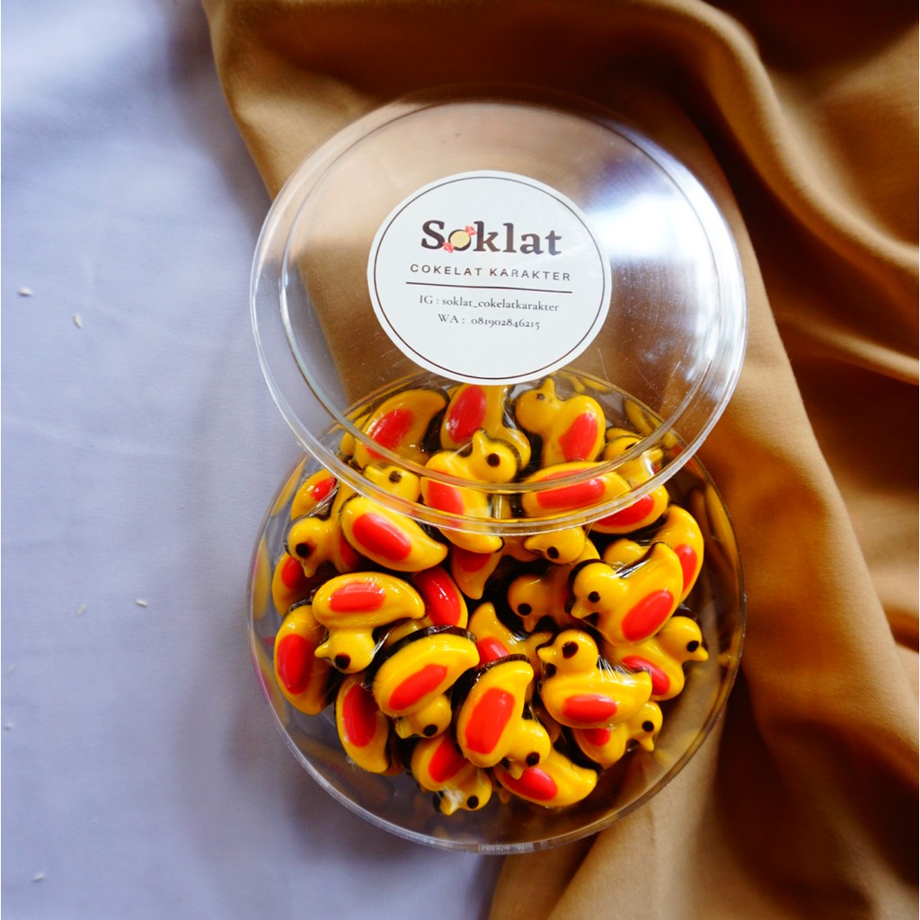 

Cokelat karakter unik dan lucu bentuk bebek homemade [Cokelat Toples]