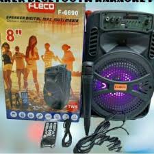 SPEAKER PORTABLE KARAOKE FLECO BLUETOOTH F-6690 PLUS MIC