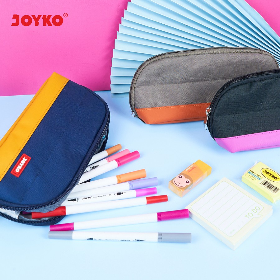 Pencil Case Kotak Tempat Pensil Kain Joyko PC-5005