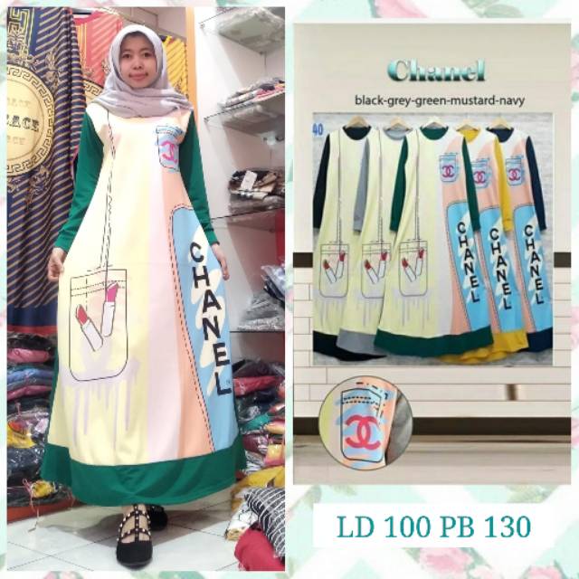 Gamis CHANEL / dress chanel / maxi chanel by Anis Collection
