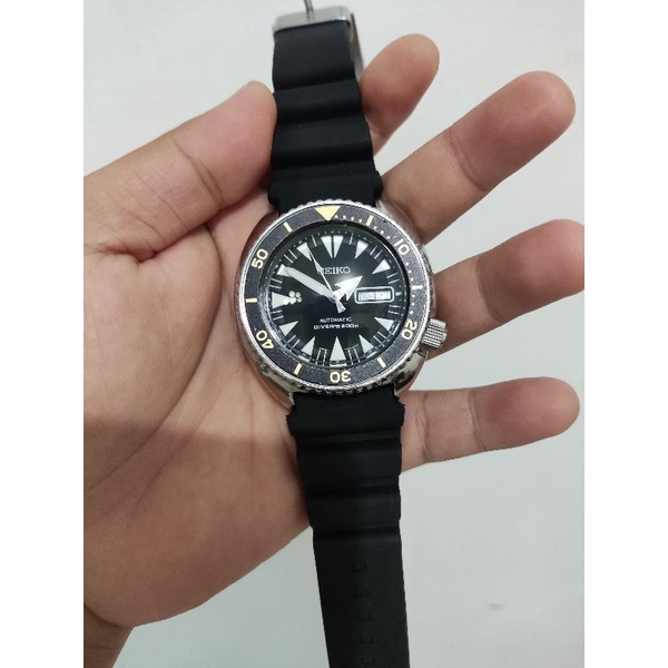 Seiko turtle Mod Rubber Jam tangan automatic second bekas