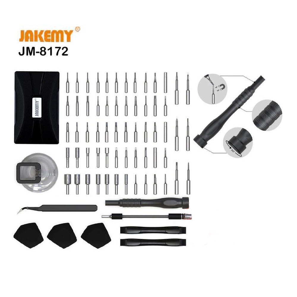 Jakemy JM-8172 73 in 1 Set Obeng Portable &amp; Precision DIY Screwdriver